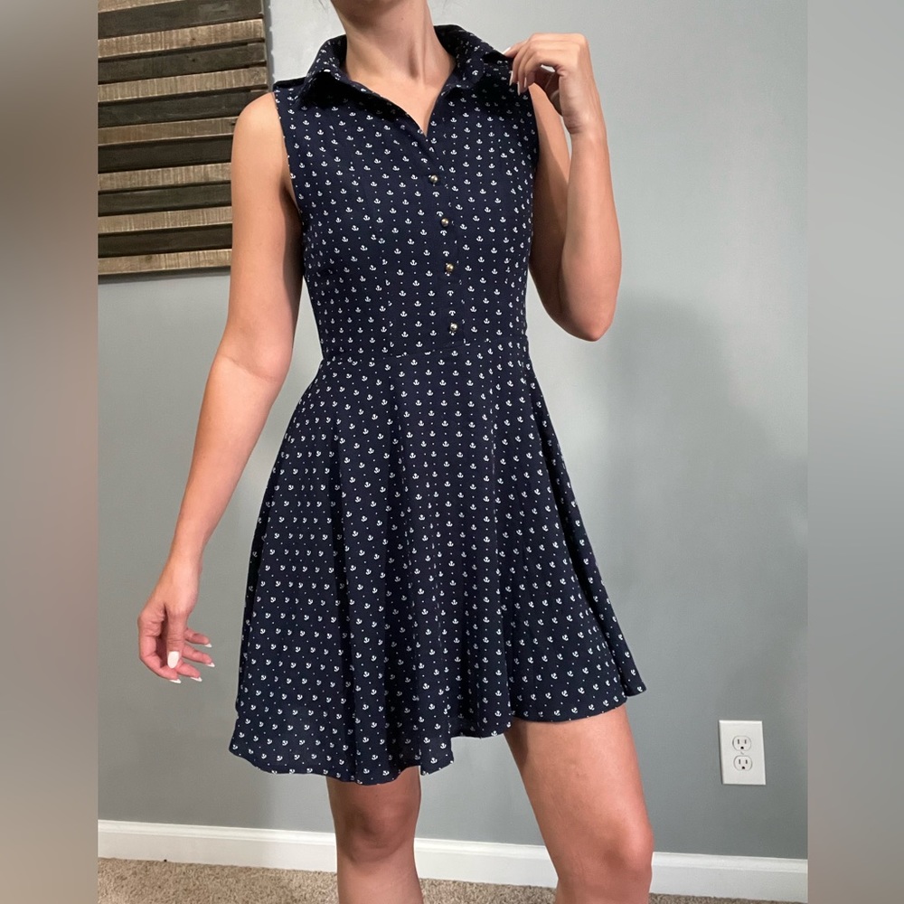 Papaya - Navy Nautical Dress